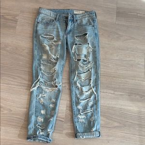 Ripped Boyfriend Jeans